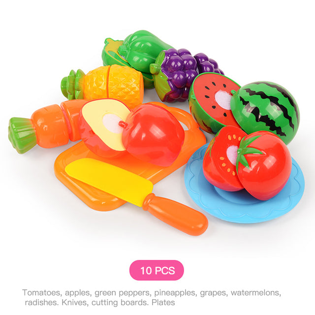 Children's Kitchen Toy Set - Vegetable and Fruit Puzzle