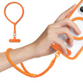 saxsion Hand Wrist Strap LanyardUniversal Cell Phone Multifuctional Patch Lanyards Compatible with Most Smartphones for Women and Men (Orange)